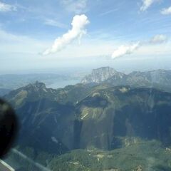 Flugwegposition um 12:25:32: Aufgenommen in der Nähe von Gemeinde Ebensee, 4802 Ebensee, Österreich in 2024 Meter